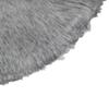 36" Beige and Gray Plush Faux Fur Christmas Tree Skirt view 4