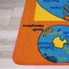 champion rugs Kids/Baby Room/Daycare/Classroom/Playroom Area Rug. Educational. Fun. World Map Continents Oceans Hemispheres Compass Non-Slip Back Learning Carpet (8 Feet X 10 Feet) view 3