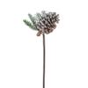 Abbott Collection 27-STOWE-679 Snowy Pinecone Branch Pick, 16 inches H, White view 1