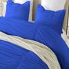 Epic Cotton Ruched Pattern Duvet Cover with Zipper & Corner Ties 100% Egyptian Cotton 800 Thread Count Premium Hotel Quality Decorative Bedding (Full/Queen, Royal Blue) view 4