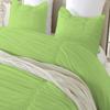 Epic Cotton 5 Piece Ruched Pattern Duvet Cover with Zipper & Corner Ties 100% Egyptian Cotton 800 Thread Count Premium Hotel Quality Decorative Bedding (Super King, Sage) view 4