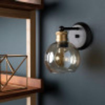 Livabliss BlancheWall Sconce,8"L x 6"W x 8"H,Black