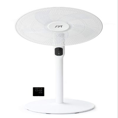 SF-16D48W: 16 DC-Motor Energy Saving Stand Fan with Remote and Timer  Piano White