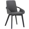 Armen Living Greisen Modern Wood Dining Room Chair, Grey/Charcoal view 1
