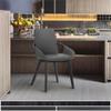 Armen Living Greisen Modern Wood Dining Room Chair, Grey/Charcoal view 2