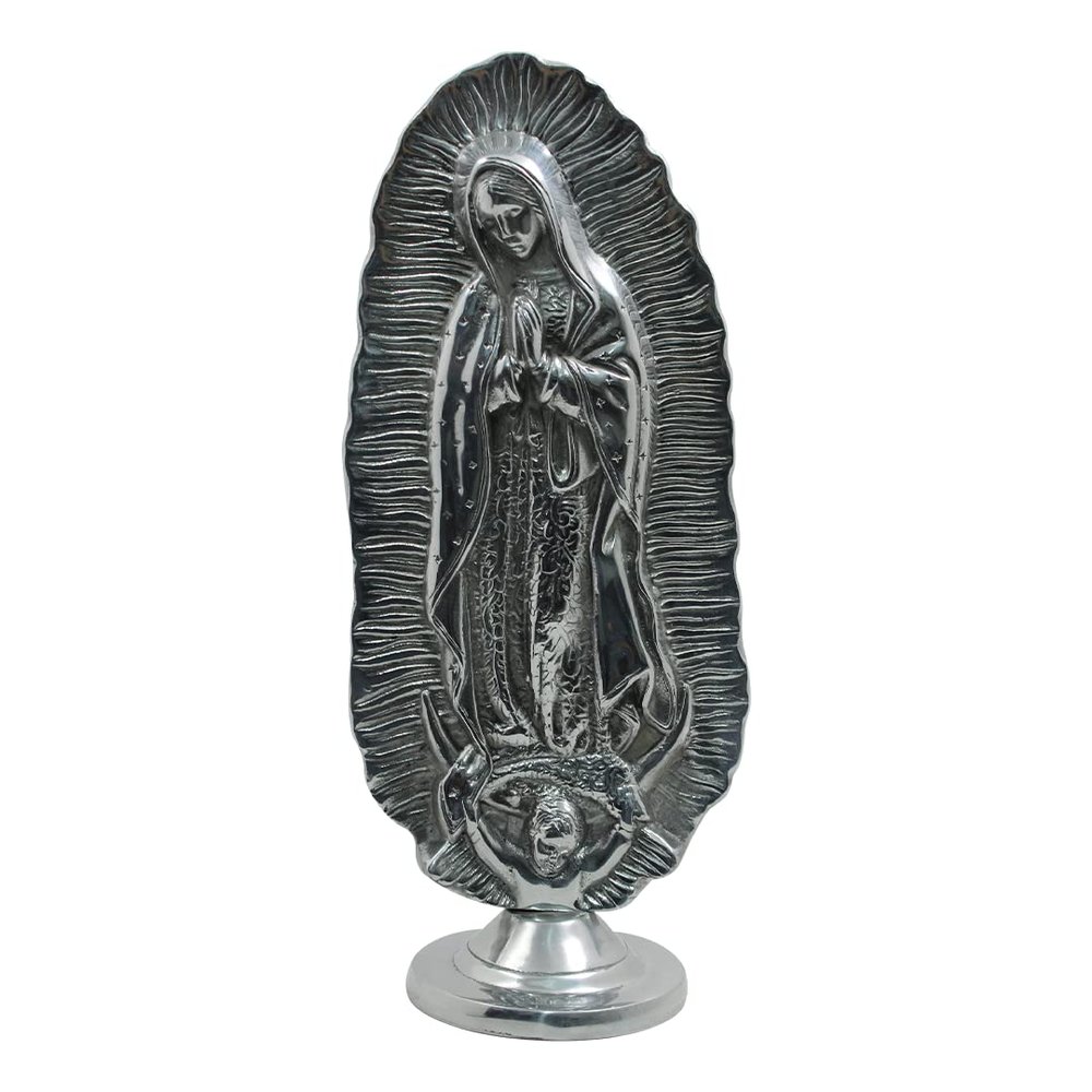 Decorative Pewter Our Lady of Guadalupe Tonantzin