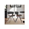 Armen Living Ulric Wood and Metal Modern Dining Room Accent Chair, Charcoal/Walnut 22 x 29 x 21.5 view 2