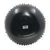 Black Pottery Wavy Rounded Shape Vase Sgraffito Design view 4