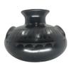 Black Pottery Vase Sgraffito Design view 3