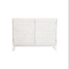 Coaster Home Furnishings - Gambon - Wood - 2-Door Accent Storage Cabinet with Honeycomb-Inspired Geometric Fronts, Adjustable Shelf and Distressed Edging - Living Room - White - 953401 view 1
