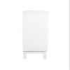 Coaster Home Furnishings - Gambon - Wood - 2-Door Accent Storage Cabinet with Honeycomb-Inspired Geometric Fronts, Adjustable Shelf and Distressed Edging - Living Room - White - 953401 view 4