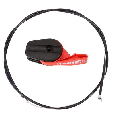 Fdit Universal 65'' Throttle Cable Switch Control Replacement Kit for Garden Lawnmowers(Red)