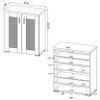 Coaster Bristol 31.5-Inch Shoe Cabinet with Storage, Golden Oak 951107 view 3