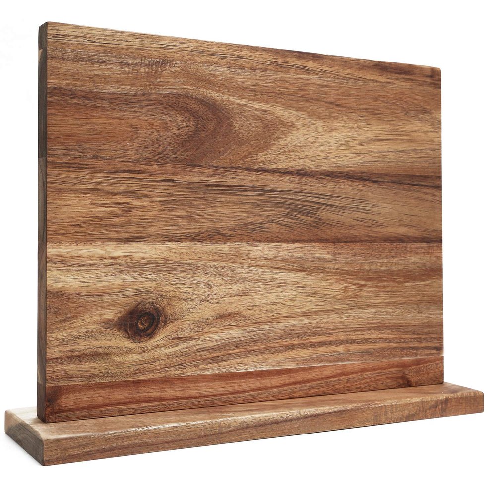 Resafy Large Magnetic Knife Holder,Acacia Wooden Magnetic Knife Block 16 X 12 Inches,Rack Magnetic Universal Stands with Strong Enhanced Magnets Strip Kitchen Storage Cutlery Organizer Without Knifves