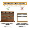 Resafy Large Magnetic Knife Holder,Acacia Wooden Magnetic Knife Block 16 X 12 Inches,Rack Magnetic Universal Stands with Strong Enhanced Magnets Strip Kitchen Storage Cutlery Organizer Without Knifves view 3