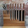 Resafy Large Magnetic Knife Holder,Acacia Wooden Magnetic Knife Block 16 X 12 Inches,Rack Magnetic Universal Stands with Strong Enhanced Magnets Strip Kitchen Storage Cutlery Organizer Without Knifves view 4