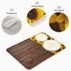 Dish Drying Mat Sunflowers on Wooden Board, Absorbent Reversible Drying Mat Dishes Pad Dish Mats for Drying for Kitchen Counter Decor 16x18 Inch view 4