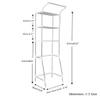 BAOYOUNI 3-Tier Laundry Room Shelf Over Washing Machine Storage Utility Rack Above Toilet Washer Dryer Clothes Hanger Width Adjustable Bathroom Organization Space Saving Shelving Units, Ivory view 3
