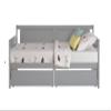 Mera Wood Daybed Twin with Drawers, Twin Size Daybed Frame with Storage/Twin Bed Frame, No Box Spring Needed (Gray Drawer) view 3