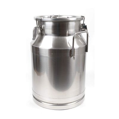 20L/30L Stainless Steel Milk Can Milk bucket Wine Pail Water Bucket Oil Barrel Tea Silicone seal Transport Cans with Sealed Lid Heavy Duty Wine Pail Liquid Storage (30L)
