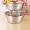 Inzopo Kitchen Drip Rack Sink Drainer Stainless Steel Washing Bowl Strainers Strainer - Silver, 24cm Silver 24cm view 2