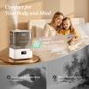 LEVOIT Humidifiers for Bedroom Large Room Home, (6L) Cool Mist Top Fill Essential Oil Diffuser for Baby & Plants, Smart App & Voice Control, Rapid Humidification & Auto Mode - Quiet Sleep Mode, Gray view 2