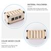 Cabilock 1pc Wood Piggy Bank for Saving Box Desktop Decoration for Home Office Multi-Opening Design Great for Organizing and Bills view 2