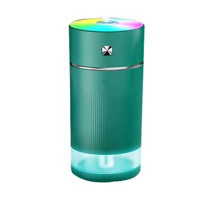 For Bedroom Home Mist Humidifiers For Household Mute Ultrasonic Humidifier Usb In-Line Cylindrical Atomizer One-Key Adjustment And Convenient Carrying Humidifier-Armygreen