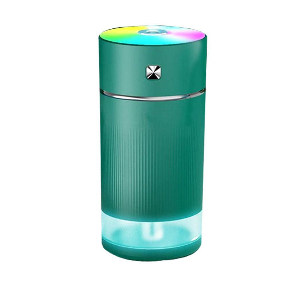 For Bedroom Home Mist Humidifiers For Household Mute Ultrasonic Humidifier Usb In-Line Cylindrical Atomizer One-Key Adjustment And Convenient Carrying Humidifier-Armygreen