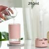For Bedroom Home Mist Humidifiers For Household Mute Ultrasonic Humidifier Usb In-Line Cylindrical Atomizer One-Key Adjustment And Convenient Carrying Humidifier-Pink view 2