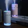 For Bedroom Home Mist Humidifiers For Household Mute Ultrasonic Humidifier Usb In-Line Cylindrical Atomizer One-Key Adjustment And Convenient Carrying Humidifier-Pink view 3