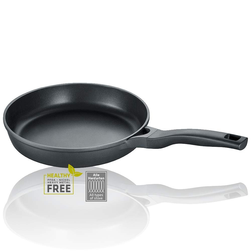 Berndes Vienna Frying Pan 20 cm Suitable for All Cookers with 3-Layer Non-Stick Coating Full Surface Induction Non-Stick Coating Black