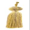 DCOPRO 3" (7.5cm) Basic Chainette Tassel with 1" (2.5cm) Loop | Decorative Craft Tassel # BT3, Honey Gold #PR07 (Light Gold, Yellow Gold, Light Beige) Set of 12 view 2
