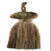 DCOPRO 3" (7.5cm) Basic Chainette Tassel with 1" (2.5cm) Loop | Decorative Craft Tassel # BT3, Hazel #PR08 (Mocha Brown, Warm Brown, Olive Beige) Set of 12 view 2