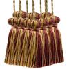 DCOPRO 3" (7.5cm) Basic Chainette Tassel with 1" (2.5cm) Loop | Decorative Craft Tassel # BT3, Bistro Beige #PR02 (Golden Beige, Wine Red, Yellow Gold) Set of 12 view 1