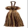 DCOPRO 3" (7.5cm) Basic Chainette Tassel with 1" (2.5cm) Loop | Decorative Craft Tassel # BT3, Blonde Brown #PR03 (Chocolate Brown, Golden Beige) Set of 12 view 2