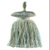 DCOPRO 3" (7.5cm) Basic Chainette Tassel with 1" (2.5cm) Loop | Decorative Craft Tassel # BT3, Beach Green #PR10 (Light Green, Green Blue, Khaki Beige) Set of 12 view 2