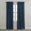 BrylaneHome Poly Cotton Canvas Back-Tab Panel - 48" W 63" L, Navy view 1