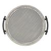Kate and Laurel Bruillet Farmhouse Round Tray, 15 inch Diameter, Rustic Gray, Wooden Tray for Coffee Table view 4
