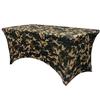 YOUR CHAIR COVERS Rectangular Spandex Table Covers 8ft Fitted Tablecloth Wedding Event Patio Decorations Elastic Fabric Stretch Tables Cover for 8 ft Folding Table (Camouflage Army Green) view 1