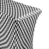 YOUR CHAIR COVERS Rectangular Spandex Table Covers 4ft Fitted Tablecloth Wedding Event Patio Decorations Elastic Fabric Stretch Tables Cover for 4 ft Folding Table (Black and White Checkered) view 2
