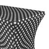 YOUR CHAIR COVERS Rectangular Spandex Table Covers 4ft Fitted Tablecloth Wedding Event Patio Table Decorations Elastic Fabric Stretch Table Covers for 4 ft Folding Table (Black Polka Dot) view 2