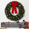 Best Choice Products 60in Large Artificial Pre-Lit Fir Christmas Wreath Holiday Accent Decoration w/ 300 LED Lights, 930 PVC Tips view 2