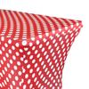 YOUR CHAIR COVERS - 4ft Red Polka Dot Rectangular Spandex Table Covers Fitted Tablecloth Wedding Event Patio Decorations Elastic Fabric Stretch for Folding Table view 2