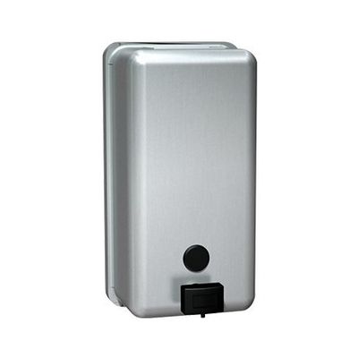 ASI 0347 Push Button Surface Mounted Soap Dispenser (Vertical), Stainless Steel