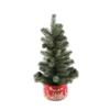 Flora Bunda 24 inch H Frosted Christmas Tree in 7 inch Red Cityscape Ceramic Pot Christmas Holiday Decoration,Red view 1