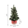 Flora Bunda 24 inch H Frosted Christmas Tree in 7 inch Red Cityscape Ceramic Pot Christmas Holiday Decoration,Red view 3