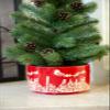 Flora Bunda 24 inch H Frosted Christmas Tree in 7 inch Red Cityscape Ceramic Pot Christmas Holiday Decoration,Red view 4