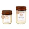 Cinnamon Clove Wooden Wick Soy Candle - 12 oz Recycled Glass Jar with Rustic Lid - Burn Time Up to 70 Hours view 1