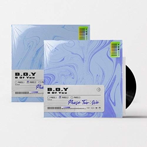 B.O.Y(B Of You) Phase Two : We 2nd Mini Album 2 Version SET CD+1p Folding Poster On Pack+68p PhotoBook+1p Post Card+1p Coaster+1p AR PhotoCard+Message PhotoCard SET+Tracking Kpop Sealed
